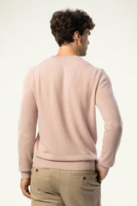 Daily 100% Cashmere Men's Crew Neck Sweater-Brown Sugar - SOLOVA MOVE