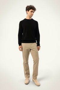 Daily Men's Cashmere Crewneck — Black - SOLOVA MOVE