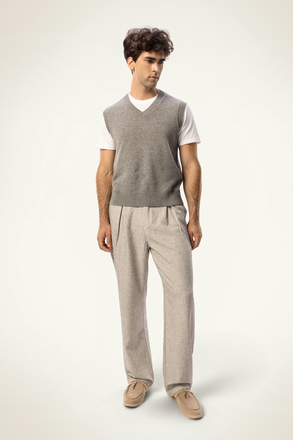 Baby Cashmere V-Neck Vest - SOLOVA MOVE