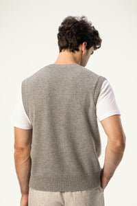 Baby Cashmere V-Neck Vest - SOLOVA MOVE
