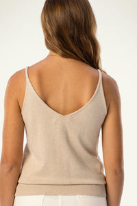 Cotton-Silk-Cashmere V-Neck Camisole - SOLOVA MOVE