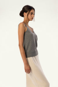 Cotton-Silk-Cashmere V-Neck Camisole - SOLOVA MOVE