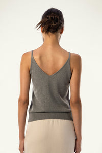 Cotton-Silk-Cashmere V-Neck Camisole - SOLOVA MOVE