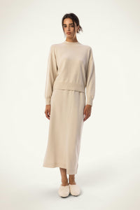 Wool-Cashmere Relaxed Lounge Crewneck - SOLOVA MOVE