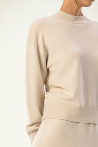 Wool-Cashmere Relaxed Lounge Crewneck - SOLOVA MOVE