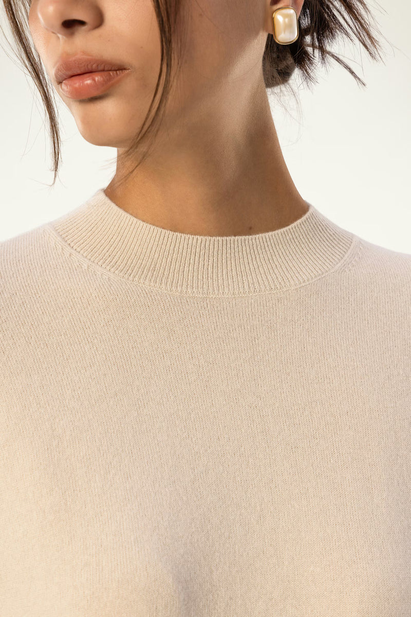 Wool-Cashmere Relaxed Lounge Crewneck - SOLOVA MOVE