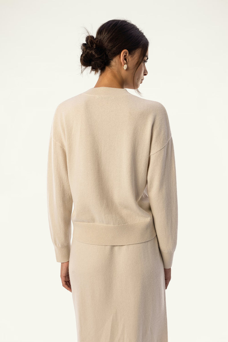 Wool-Cashmere Relaxed Lounge Crewneck - SOLOVA MOVE
