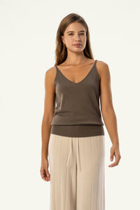 Cotton-Silk-Cashmere V-Neck Camisole - SOLOVA MOVE