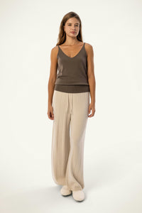 Cotton-Silk-Cashmere V-Neck Camisole - SOLOVA MOVE