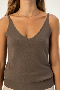 Cotton-Silk-Cashmere V-Neck Camisole - SOLOVA MOVE