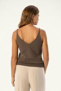 Cotton-Silk-Cashmere V-Neck Camisole - SOLOVA MOVE