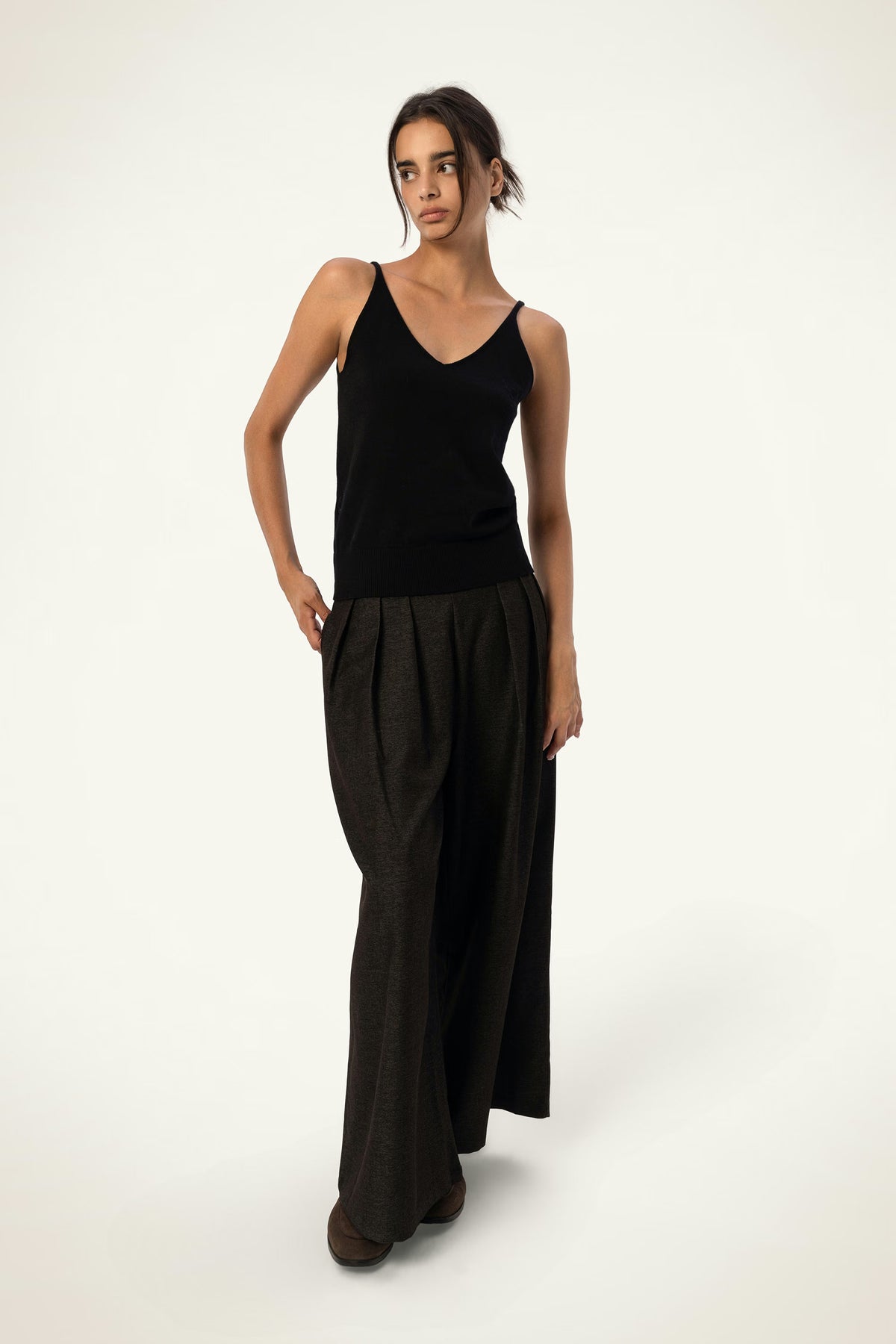 Cotton-Silk-Cashmere V-Neck Camisole - SOLOVA MOVE