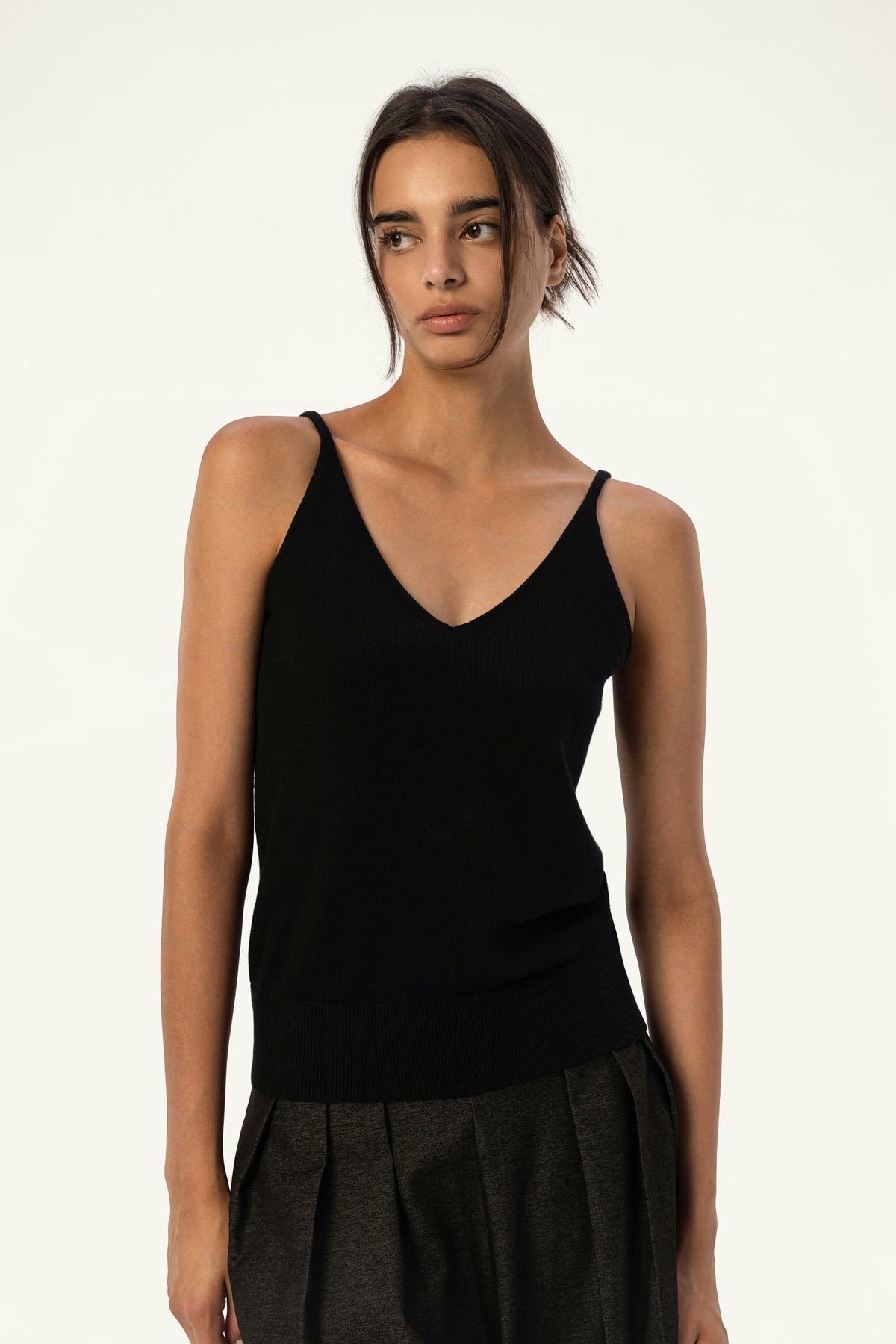 Cotton-Silk-Cashmere V-Neck Camisole - SOLOVA MOVE