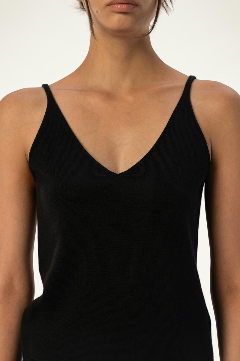 Cotton-Silk-Cashmere V-Neck Camisole - SOLOVA MOVE