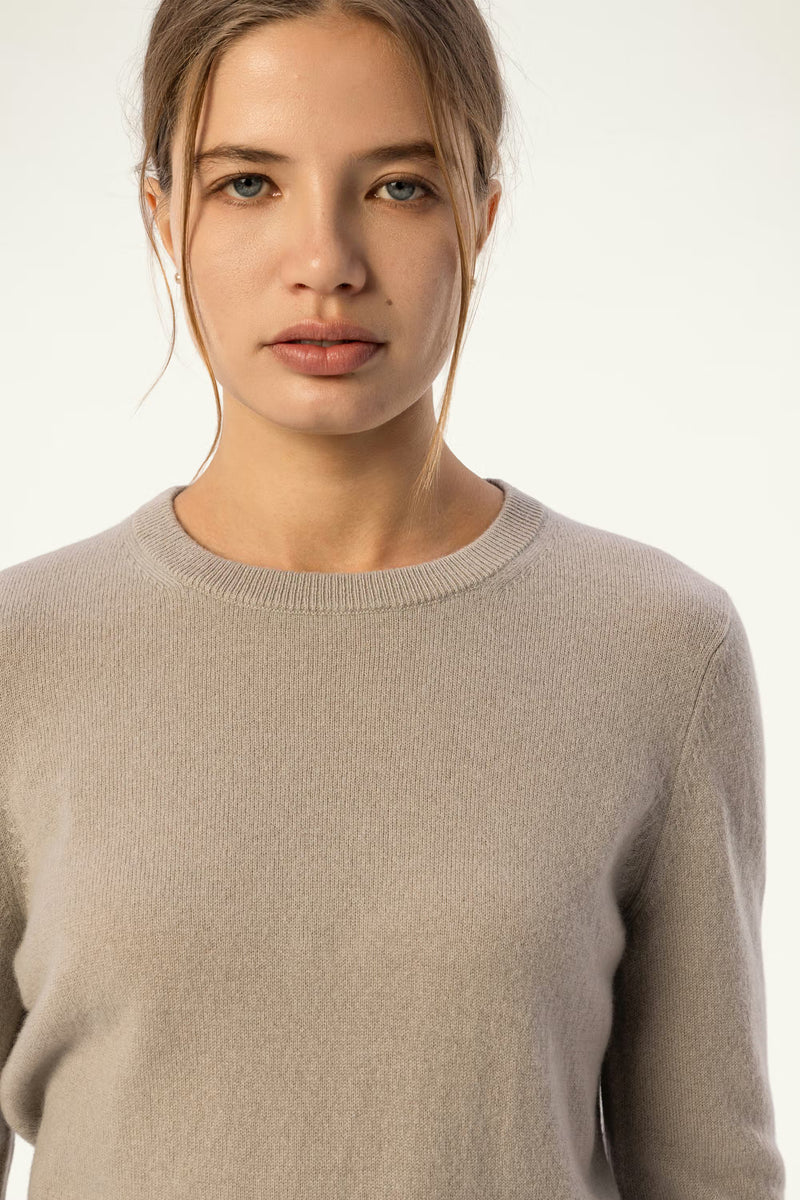 Daily 100% Cashmere Women's Crew Neck Sweater-Sage Green - SOLOVA MOVE