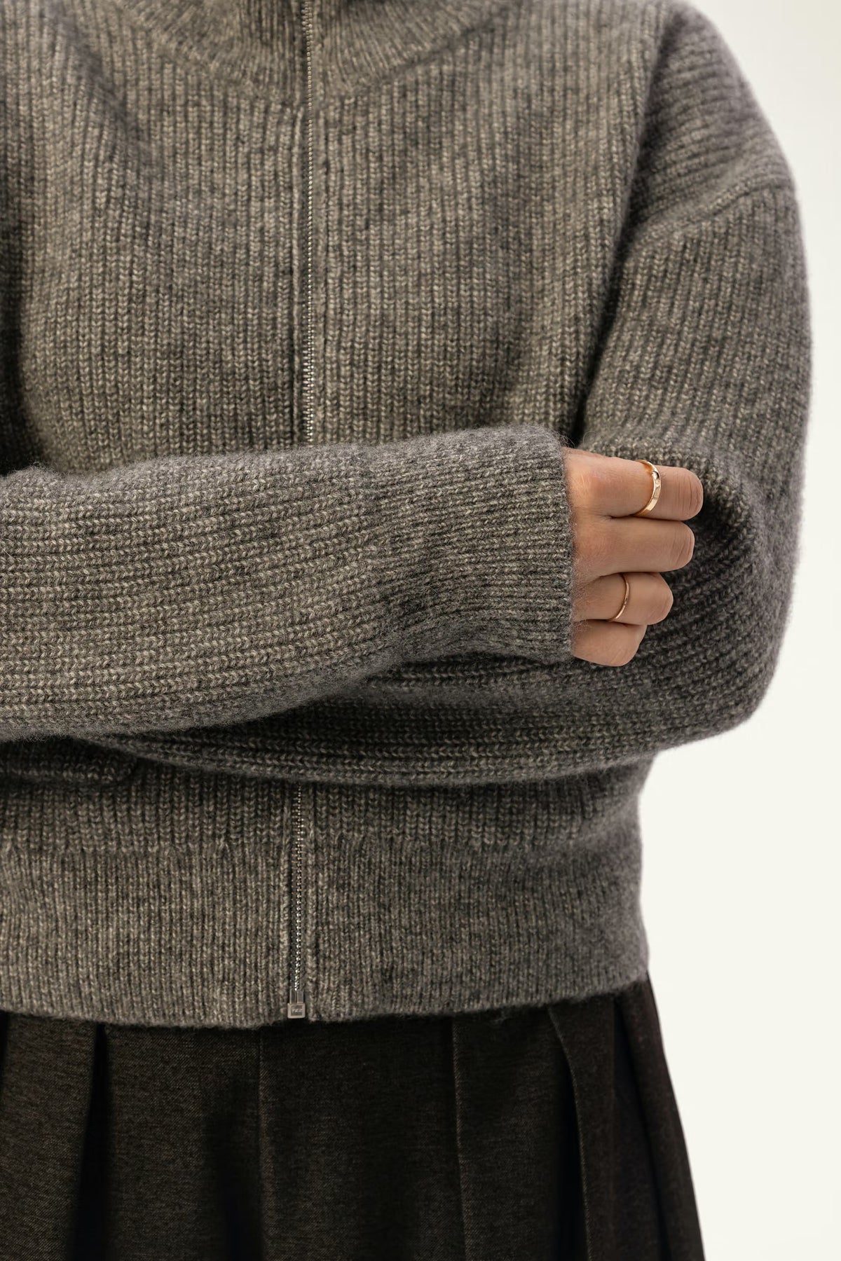 Elena Alpaca-Blend Zip-Front Cardigan - SOLOVA MOVE