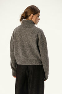 Elena Alpaca-Blend Zip-Front Cardigan - SOLOVA MOVE