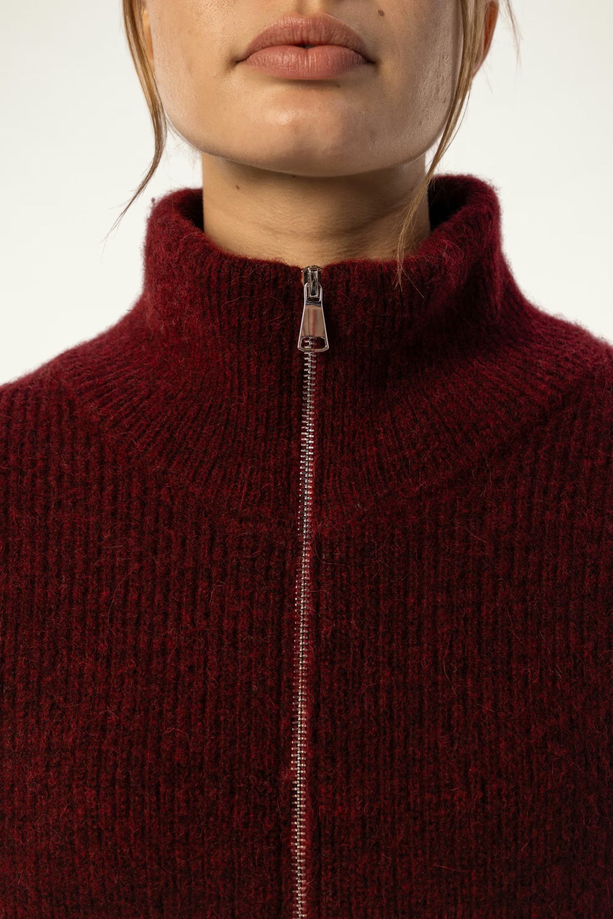 Elena Alpaca-Blend Zip-Front Cardigan - SOLOVA MOVE