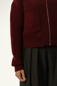 Elena Alpaca-Blend Zip-Front Cardigan - SOLOVA MOVE