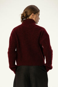 Elena Alpaca-Blend Zip-Front Cardigan - SOLOVA MOVE
