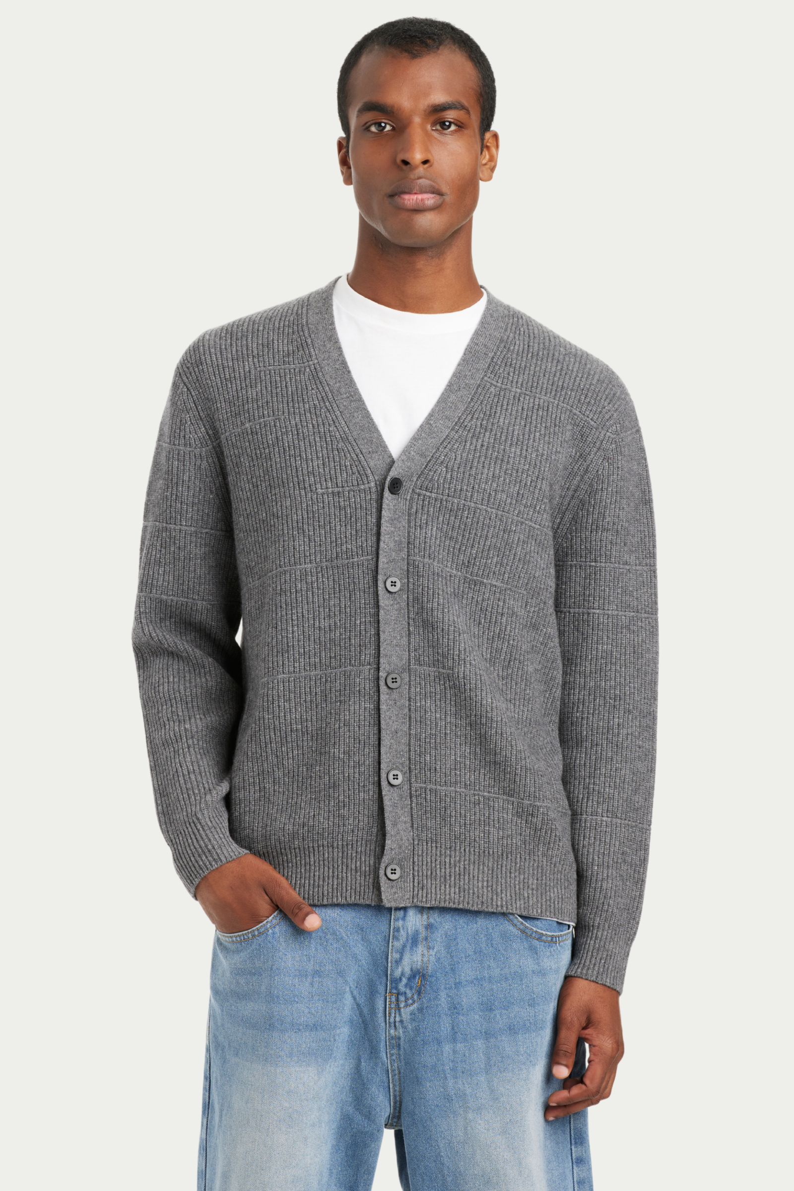 Men's Wool-Cashmere Blend Cardigan - SOLOVA MOVE