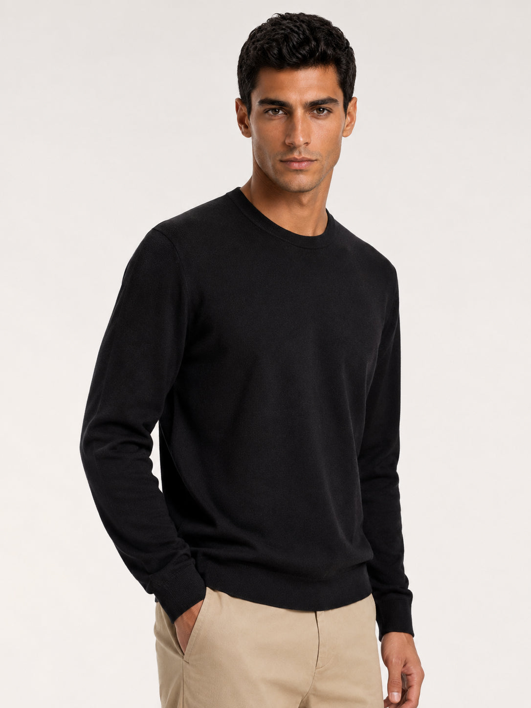 Daily 100% Cashmere Men's Crew Neck Sweater