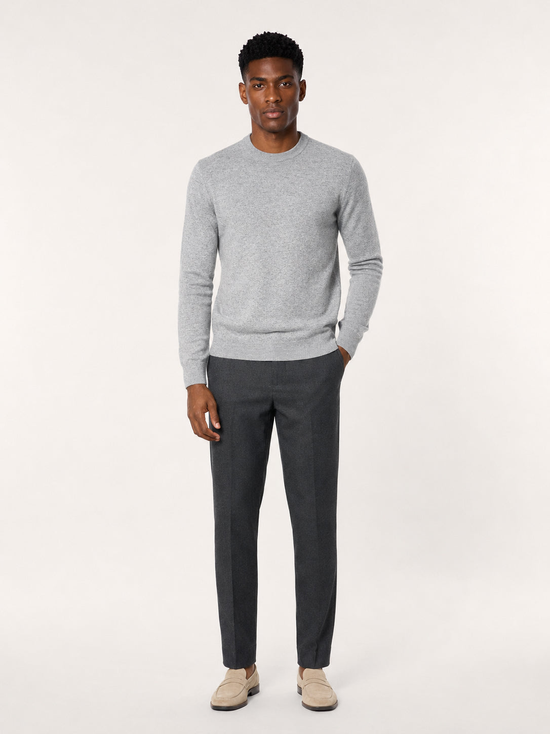 Daily 100% Cashmere Men's Crew Neck Sweater