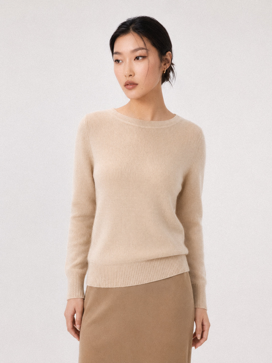 Daily 100% Cashmere Women's Crew Neck Sweater