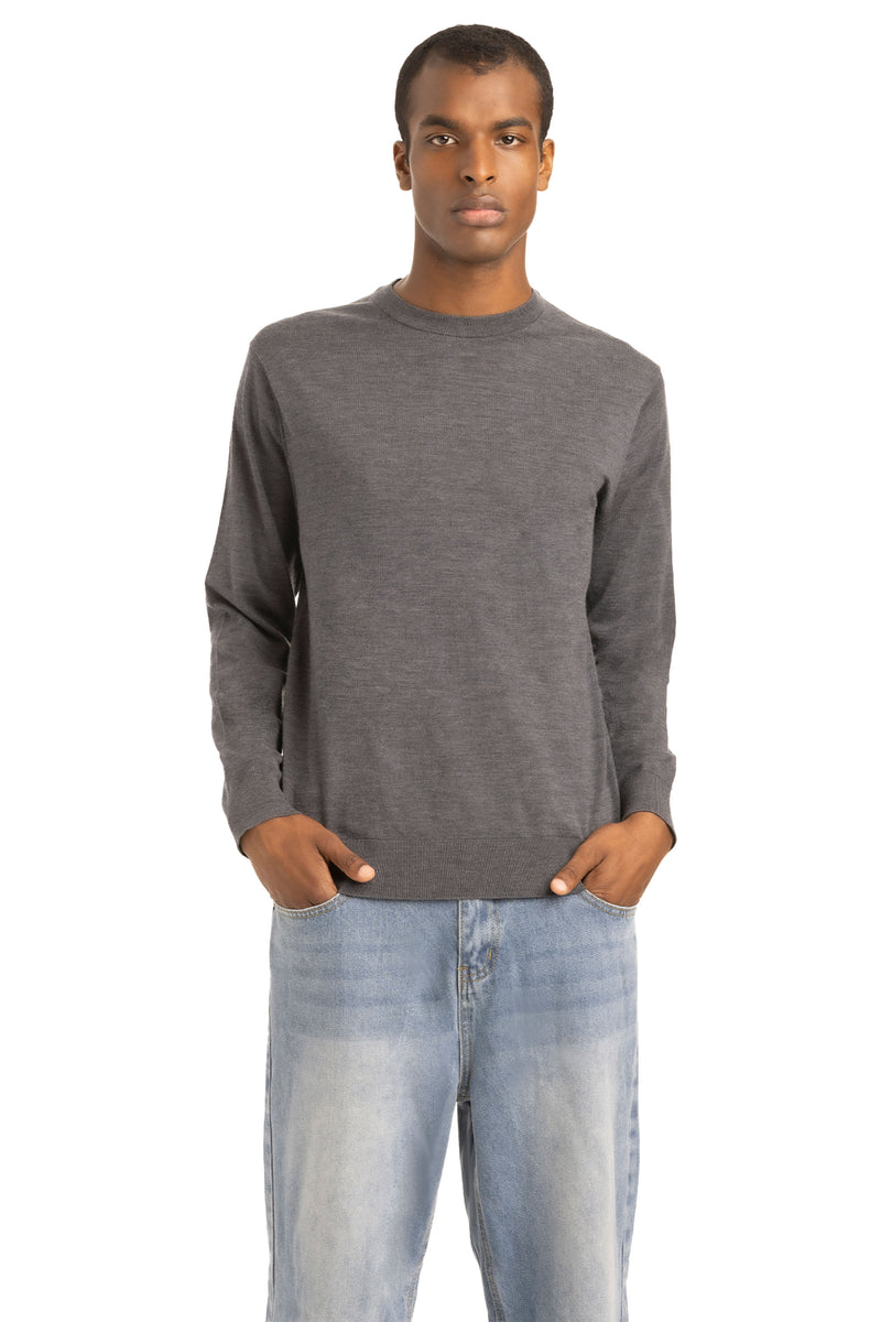 Daily Men's Wool Crew Neck Sweater - SOLOVA MOVE