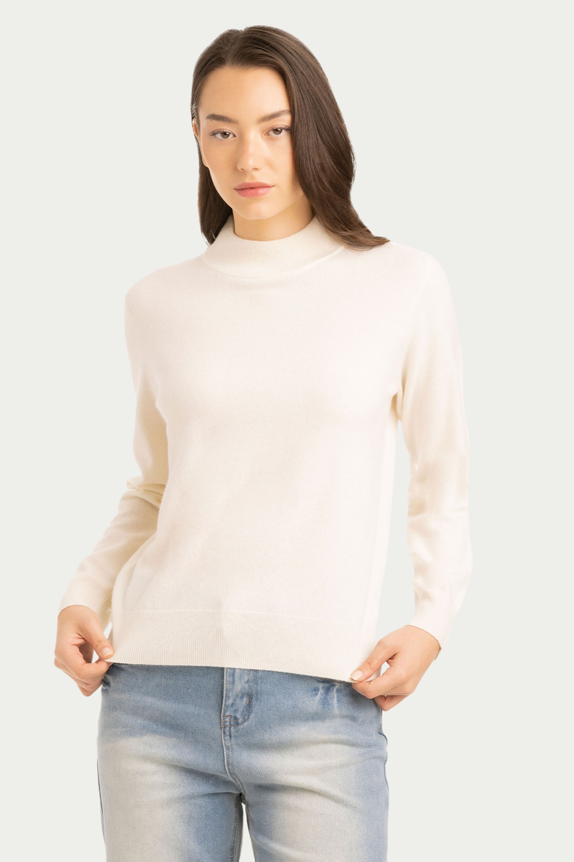 Daily Women's Mock Neck Sweater - SOLOVA MOVE