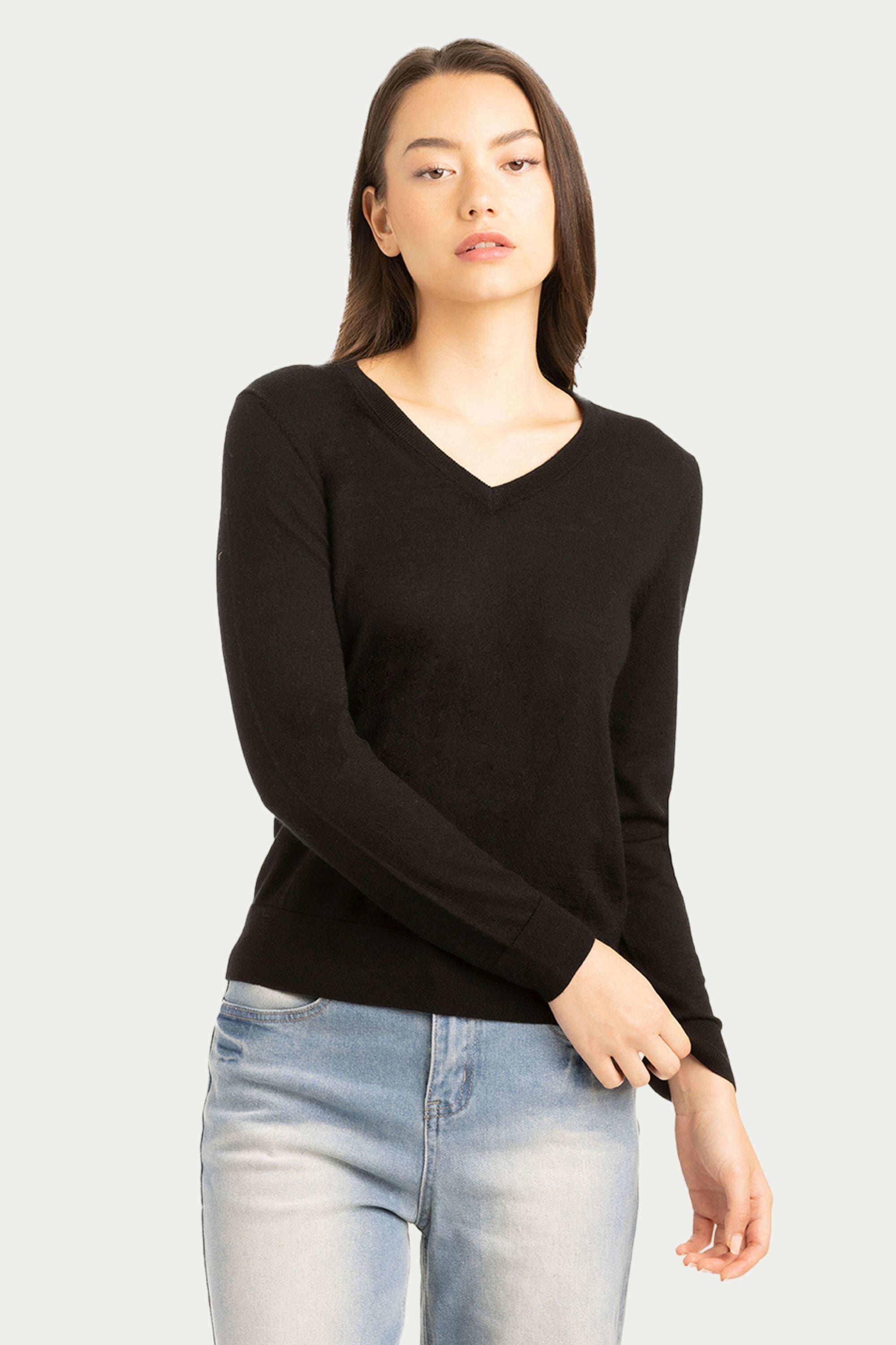 Daily Women's V Neck Sweater - SOLOVA MOVE