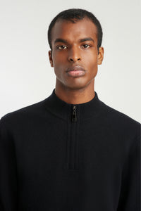 Men's Cashmere Half-Zip Sweater - SOLOVA MOVE