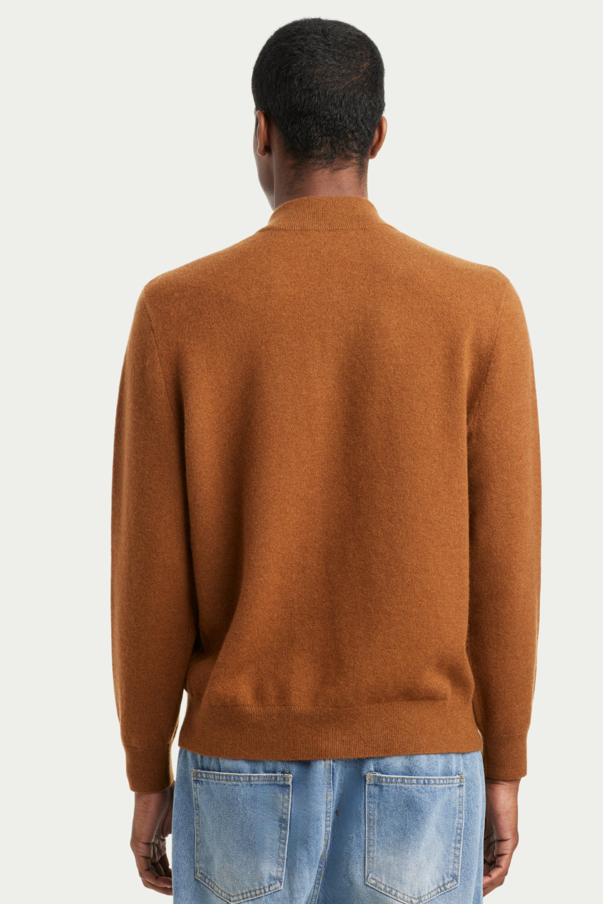 Men's Cashmere Half-Zip Sweater - SOLOVA MOVE