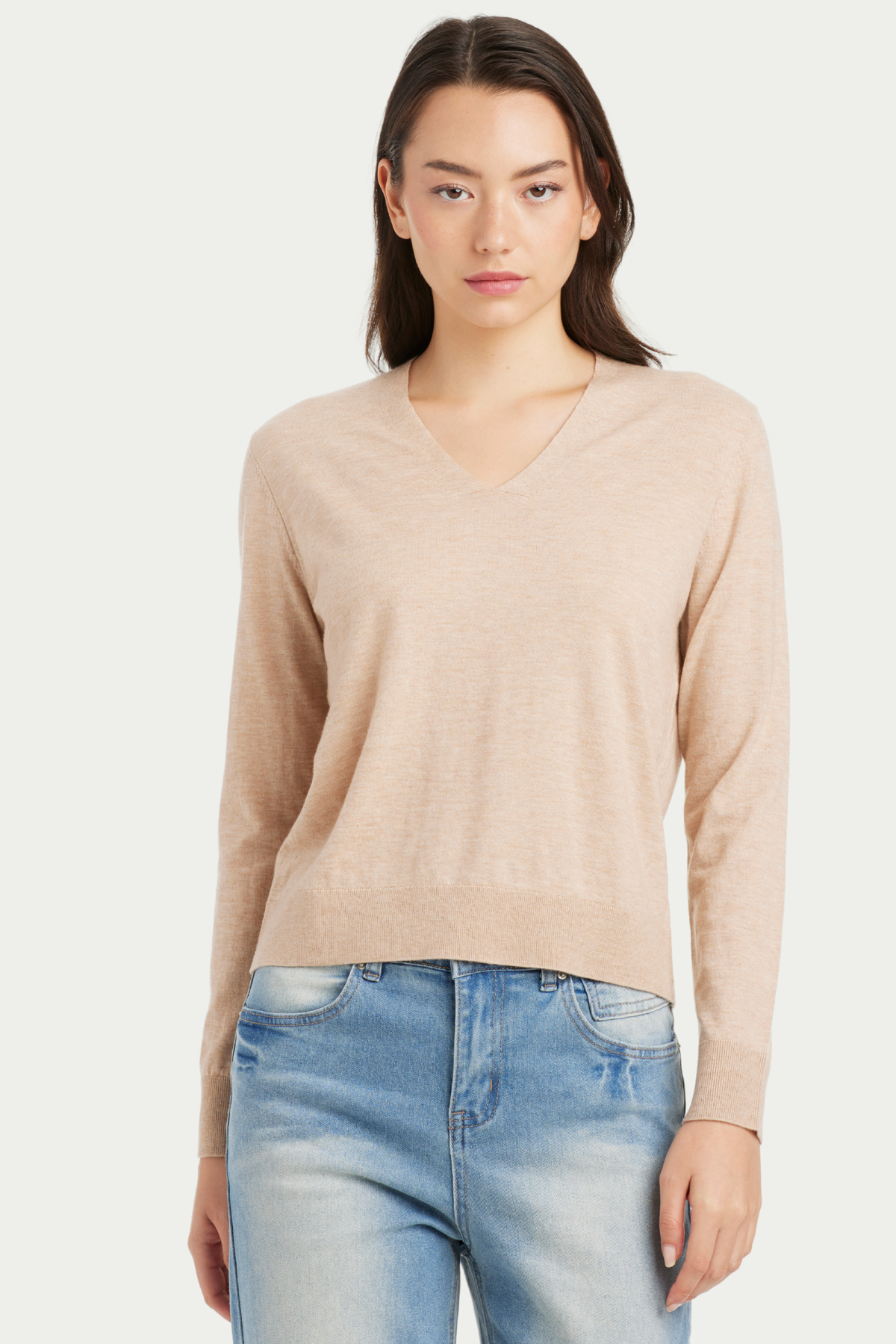 Hanna V Neck Cashmere Sweater - SOLOVA MOVE