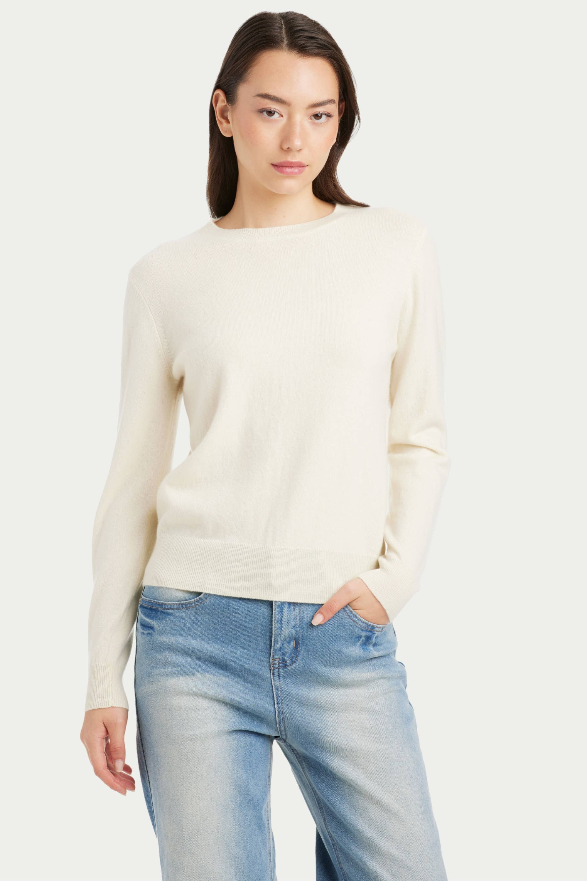 Julia Baby Cashmere Crew Neck Sweater - SOLOVA MOVE