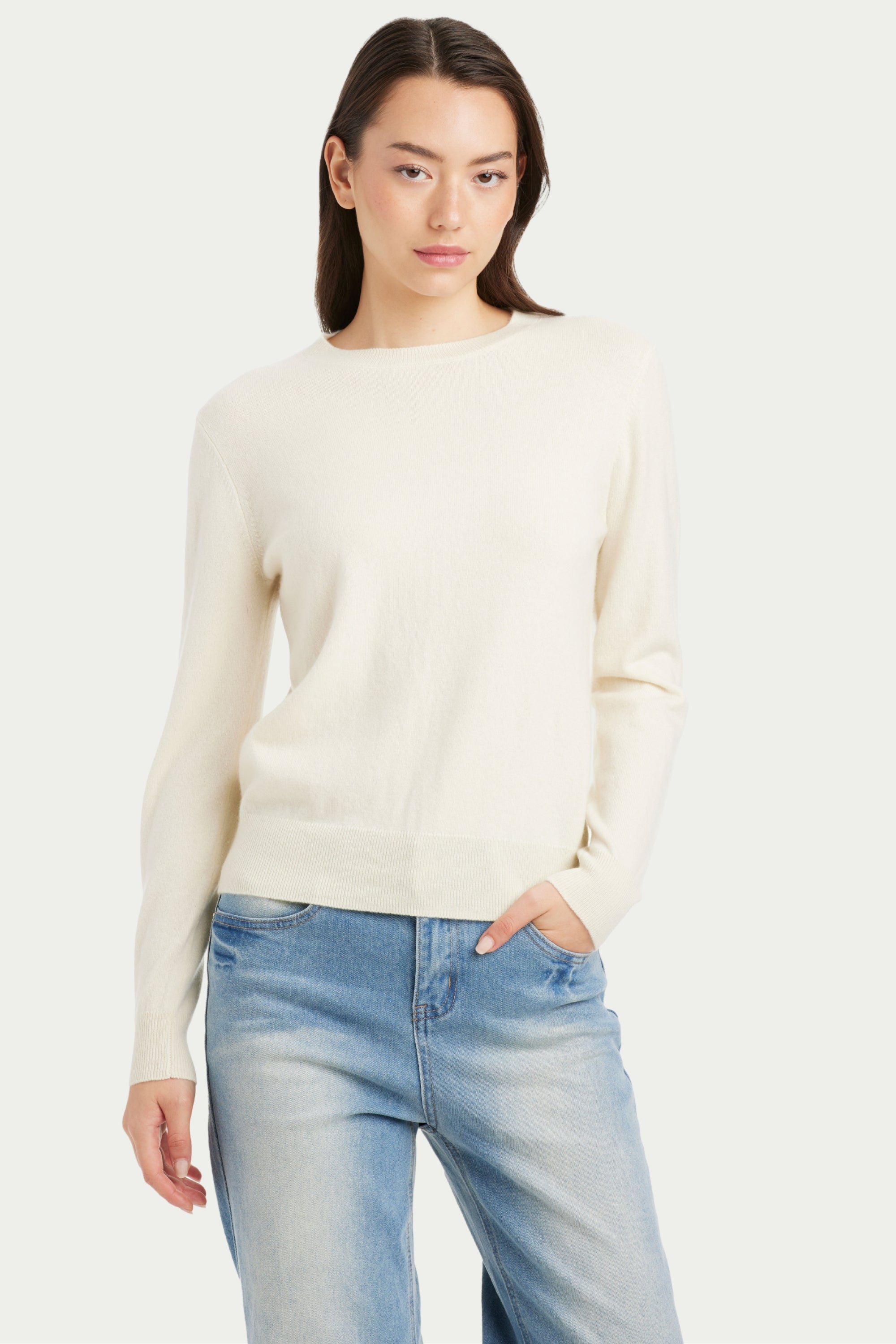 Julia Baby Cashmere Crew Neck Sweater - SOLOVA MOVE