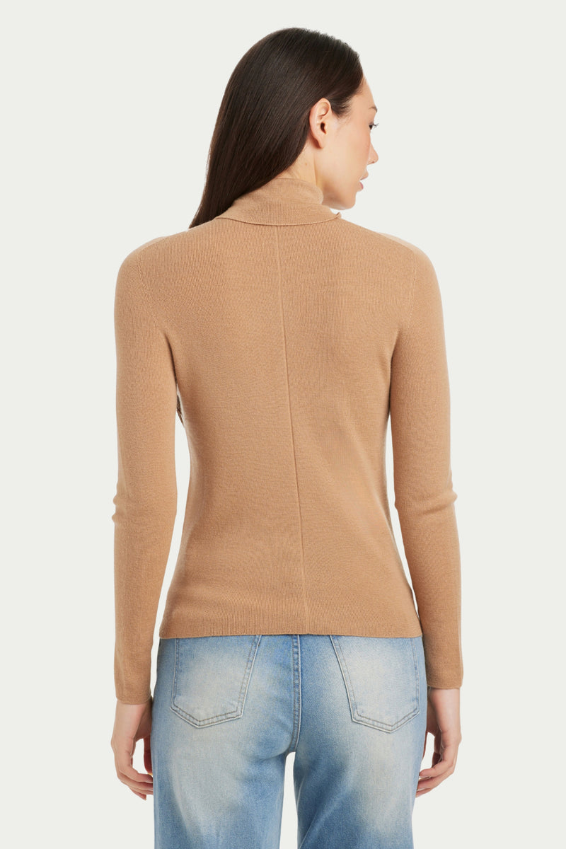 Rose Turtle Neck Cashmere Blend Sweater - SOLOVA MOVE