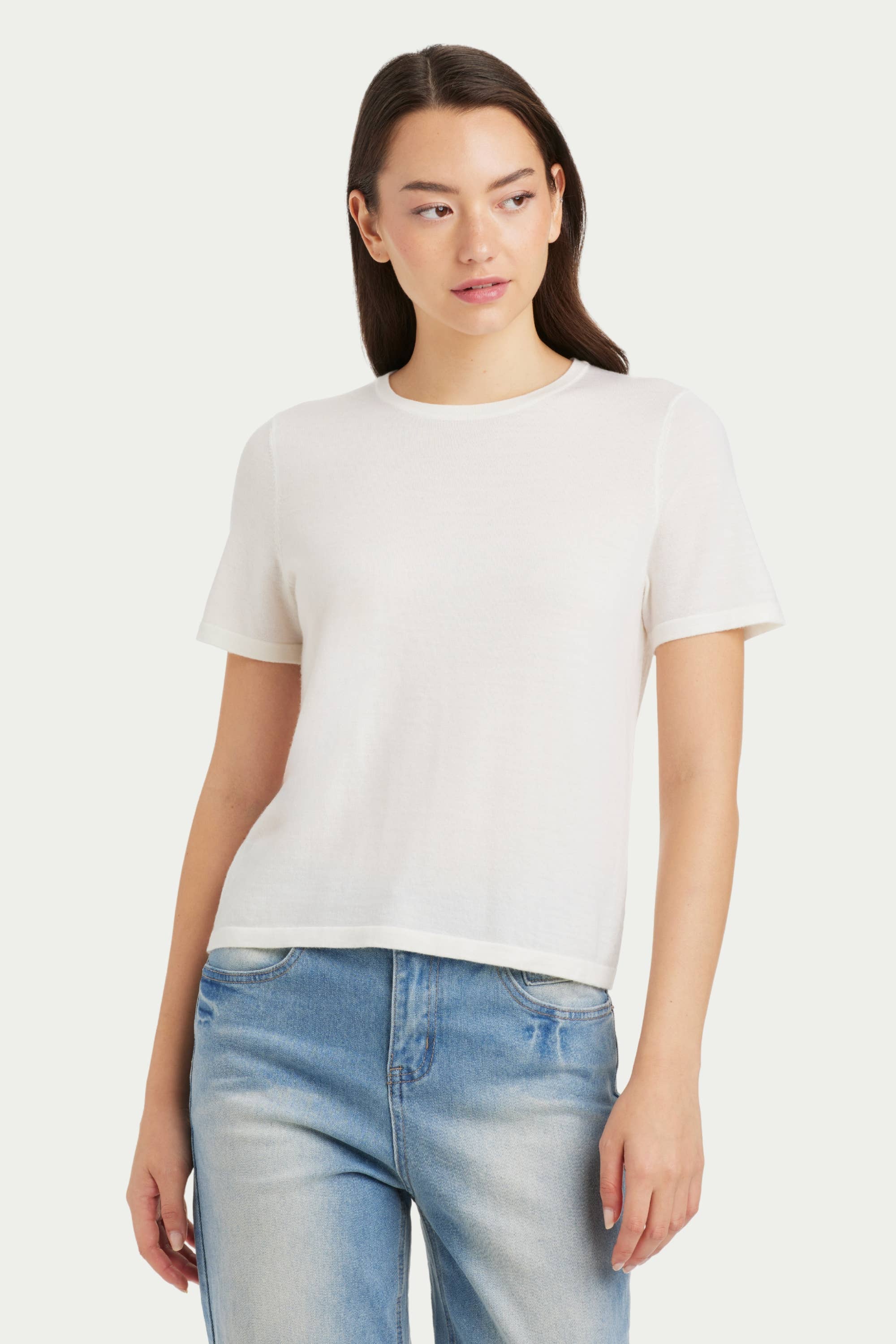 Samantha Wool-Cashmere Blend T-shirt - SOLOVA MOVE