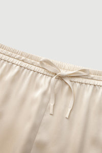 Women’s 100% Silk Pajama Set - Beige - SOLOVA MOVE