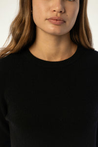 Daily Women's Cashmere Crewneck — White - SOLOVA MOVE