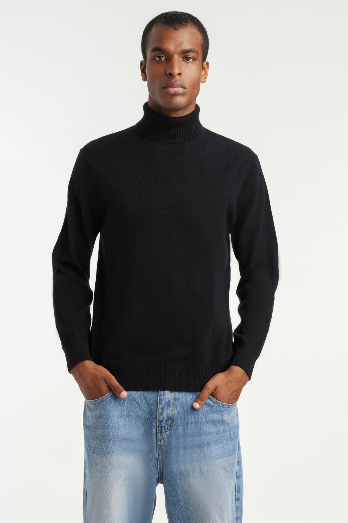 Men's Cashmere Turtle Neck Sweater - SOLOVA MOVE