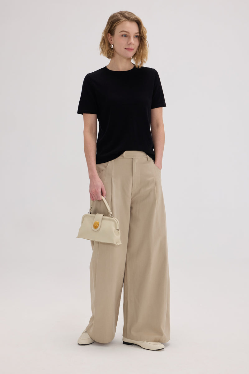 Samantha Wool-Cashmere Blend T-shirt - SOLOVA MOVE