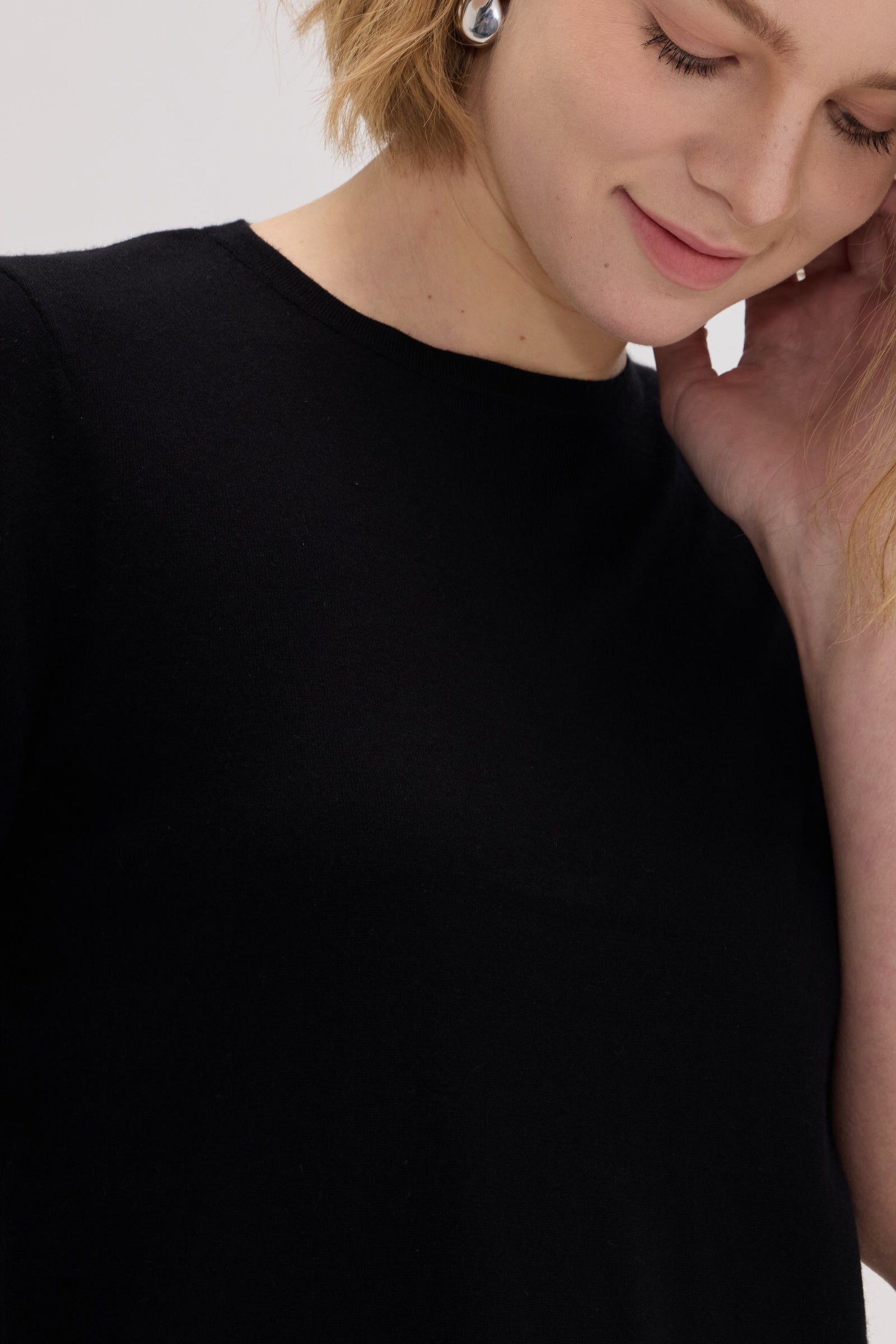 Samantha Wool-Cashmere Blend T-shirt - SOLOVA MOVE