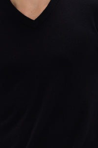 Men's Cashmere V Neck Sweater - SOLOVA MOVE