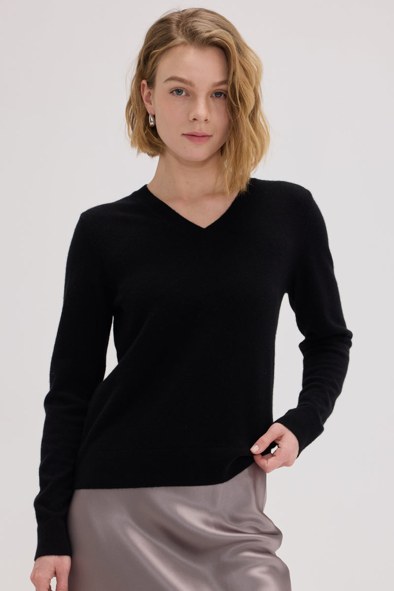 Sonia Baby Cashmere V Neck Sweater - SOLOVA MOVE