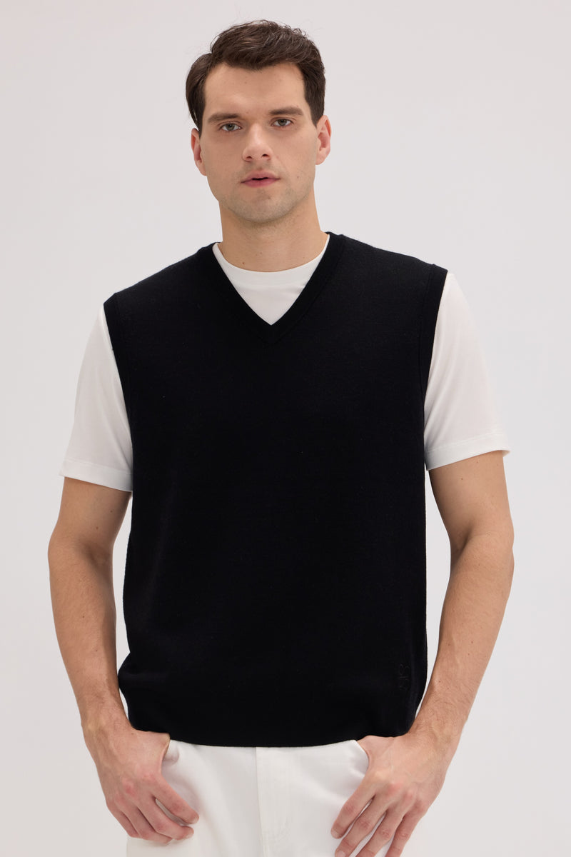 Men's Wool-Cashmere Blend Vest - SOLOVA MOVE