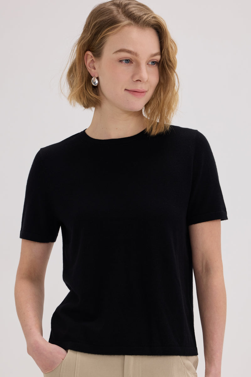Samantha Wool-Cashmere Blend T-shirt - SOLOVA MOVE