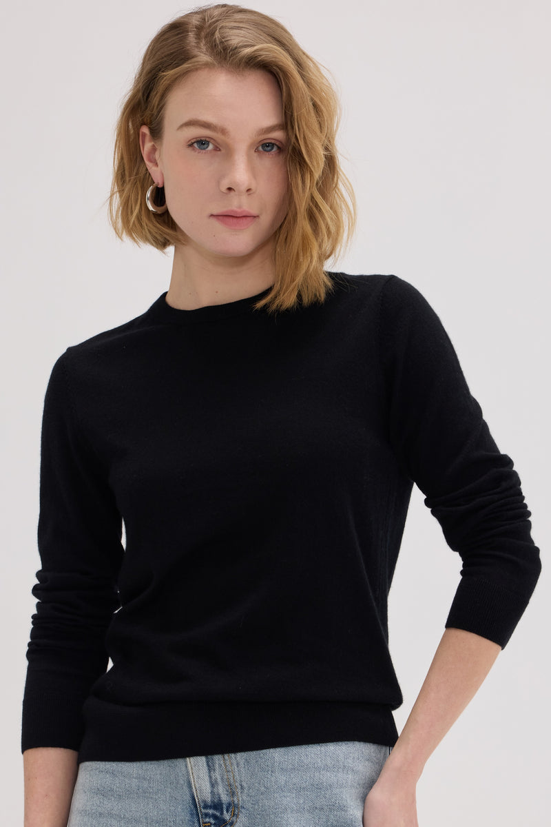 Julia Baby Cashmere Crew Neck Sweater - SOLOVA MOVE