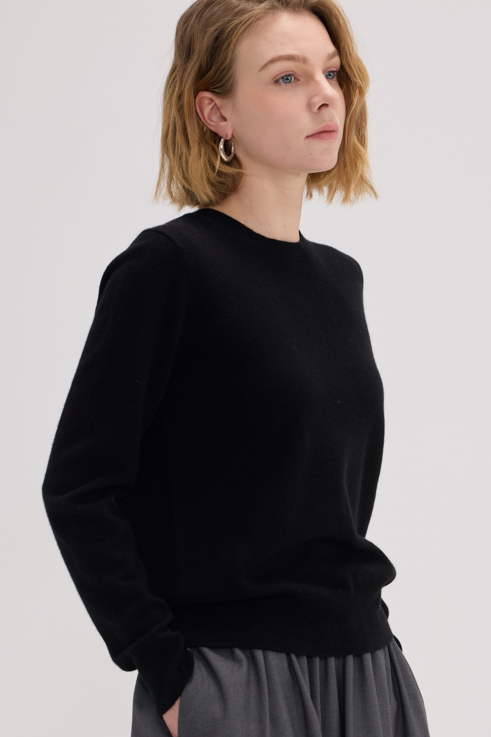 Julia Baby Cashmere Crew Neck Sweater - SOLOVA MOVE