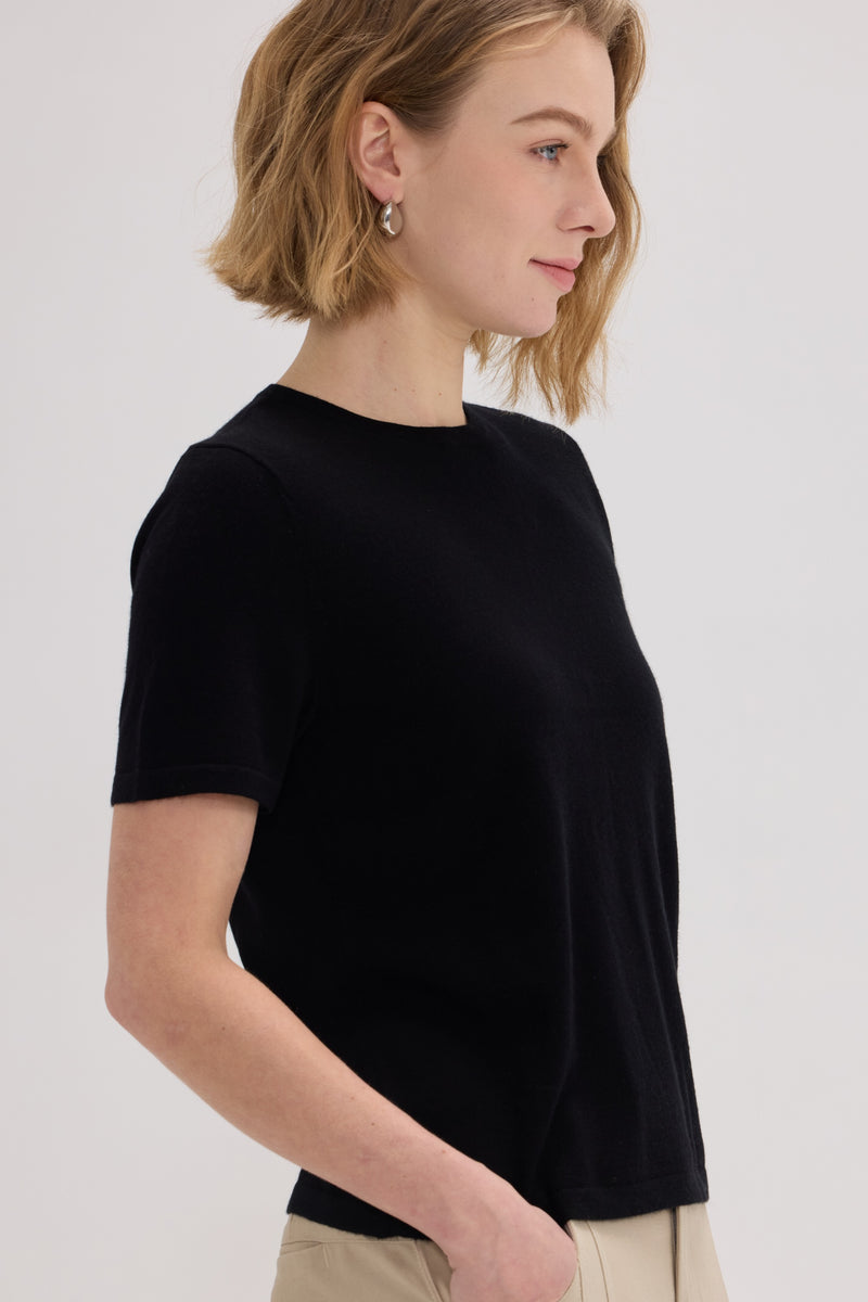 Samantha Wool-Cashmere Blend T-shirt - SOLOVA MOVE